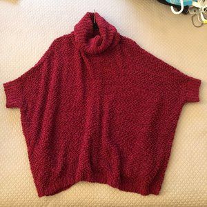 💜Cowl Neck Red Sweater - S/M